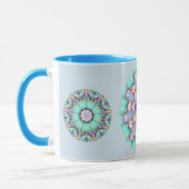 RUBY ~ Personalisiert Paua Muschel Fraktal ~ Tasse (Links)