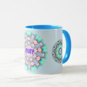 RUBY ~ Personalisiert Paua Muschel Fraktal ~ Tasse (VorderseiteRechts)