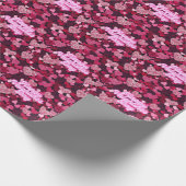 Ruby & Pink Hearts Geschenkpapier (Ecke)