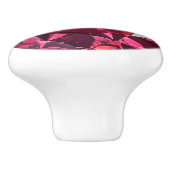 Ruby Pink Red Gem Muster Keramikknauf (Seitenansicht)