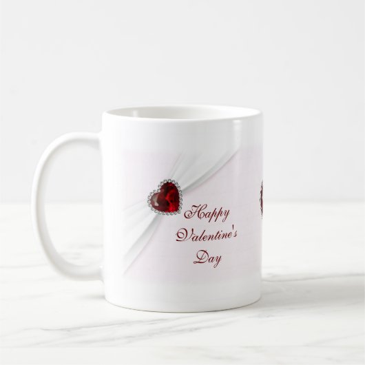 Ruby Pink Valentinstag Tasse (Links)