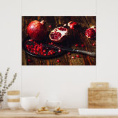 Ruby Pomegranat Poster (Küche)