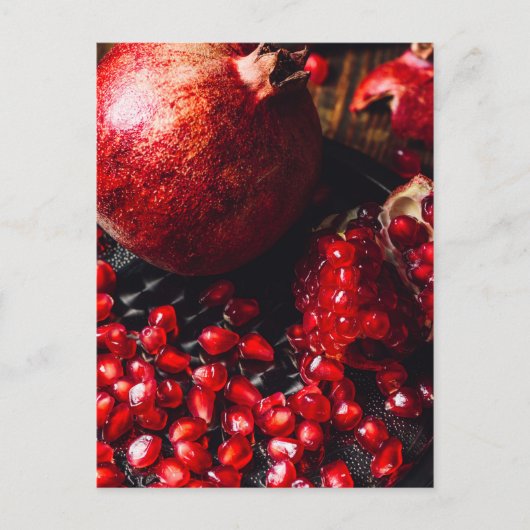 Ruby Pomegranat Postkarte (Vorderseite)