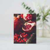 Ruby Pomegranat Postkarte (Stehend Vorderseite)