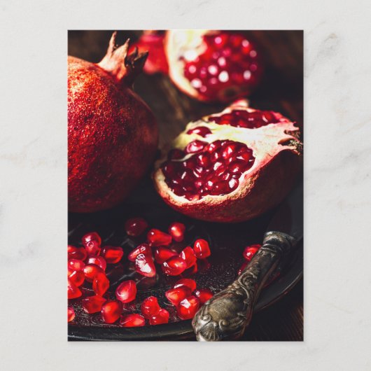 Ruby Pomegranat Postkarte (Vorderseite)
