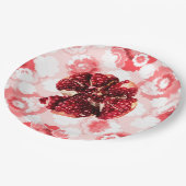 Ruby Pomegranate Fruit Pappteller (Schrägansicht)