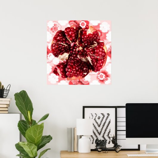 Ruby Pomegranate Fruit Poster (Heimbüro)