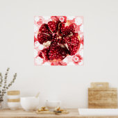 Ruby Pomegranate Fruit Poster (Küche)