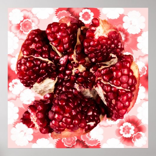 Ruby Pomegranate Fruit Poster (Vorne)