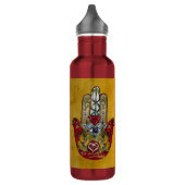 Ruby Pomegranate Heart Red Bird Hamsa Edelstahlflasche (Links)