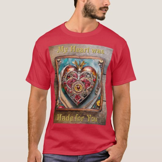 Ruby Pomegranate Heart Steampunk Serie T-Shirt (Vorderseite)