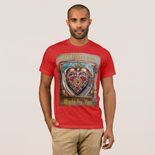 Ruby Pomegranate Heart Steampunk Serie T-Shirt (Vorne ganz)