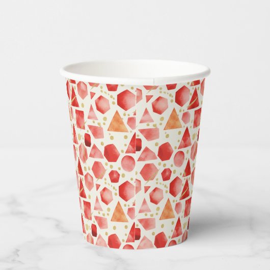 Ruby Prism Mosaic Pappbecher (Rechts)