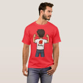 Ruby Programmer Cartoon T-Shirt (Vorne ganz)