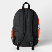 Ruby Rainbow Unicorn Backpack Bedruckter Rucksack (Rückseite)