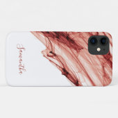 Ruby raucht rot personalisiert Case-Mate iPhone hülle (Rückseite (Horizontal))