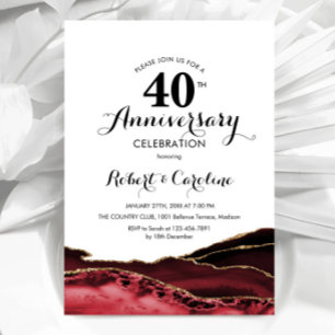 Ruby Red 40. Jubiläum Einladung