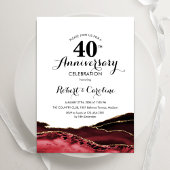 Ruby Red 40. Jubiläum Einladung