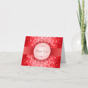 Ruby Red 40th Anniversary Vielen Dank Dankeskarte