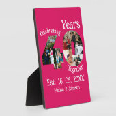 Ruby Red 40th Wedding Anniversary 11 Foto Collage Fotoplatte (Seite)