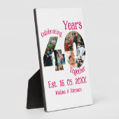 Ruby Red 40th Wedding Anniversary 11 Foto Collage Fotoplatte (Seite)