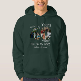 Ruby Red 40th Wedding Anniversary 11 Foto Collage Hoodie