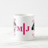 Ruby Red 40th Wedding Anniversary 11 Foto Collage Kaffeetasse (Mittel)