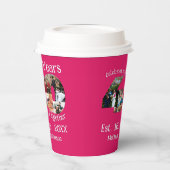 Ruby Red 40th Wedding Anniversary 11 Foto Collage Pappbecher (Links)