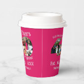 Ruby Red 40th Wedding Anniversary 11 Foto Collage Pappbecher (Rechts)