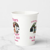 Ruby Red 40th Wedding Anniversary 11 Foto Collage Pappbecher (Links)