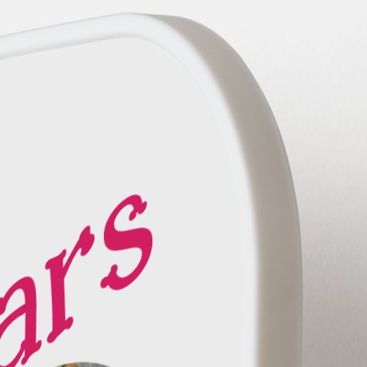 Ruby Red 40th Wedding Anniversary 11 Foto Collage Pickleball Schläger (Linke Seite)