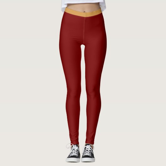 „RUBY RED“ – ACTIVEWEAR-LEGGINGS LEGGINGS (Vorderseite)