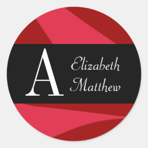 Ruby Red Anpassen der Aufkleber "Nachname und Vorn