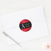 Ruby Red Anpassen der Aufkleber "Nachname und Vorn (Umschlag)