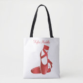 Ruby Red Ballet Slippers w Name Dance Tasche (Vorderseite)