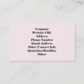 Ruby Red 'Bijoux' Textured Mosaic Tiles Pattern Visitenkarte (Rückseite)