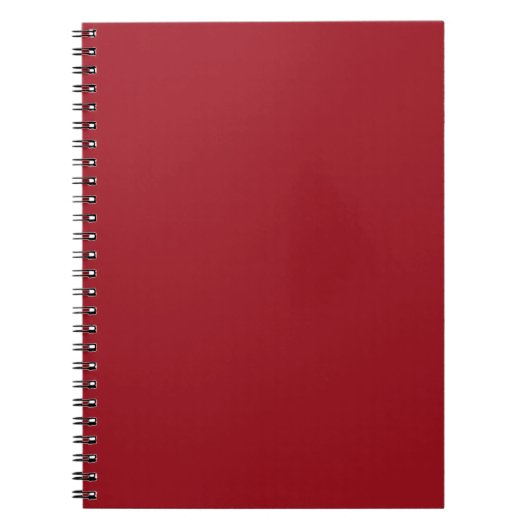 Ruby Red Bold Color Design Notizblock (Vorderseite)