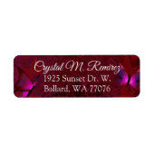 Ruby Red Butterfly Return Address Label (Vorne)