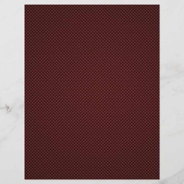 Ruby Red Carbon Fibre Style Druckdekor (Vorderseite)