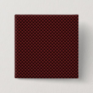 Ruby Red Carbon Fibre Style Druckdekor Button