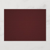 Ruby Red Carbon Fibre Style Druckdekor Postkarte (Vorderseite)