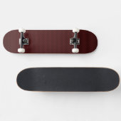Ruby Red Carbon Fibre Style Druckdekor Skateboard (Horizontal)