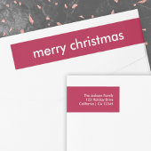 Ruby Red Christmas | Burgund Minimalistische Adres