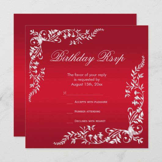 Ruby Red Decoration Birthday UAWG (Vorne/Hinten)