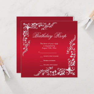 Ruby Red Decoration Birthday UAWG