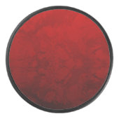 Ruby Red Design Eishockey Puck (Vorderseite)