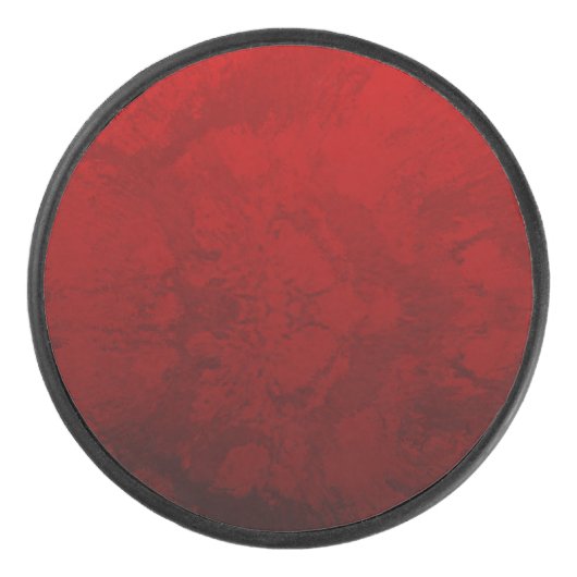 Ruby Red Design Eishockey Puck (Vorderseite)