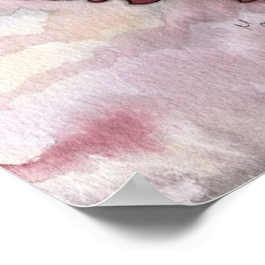 Ruby Red Fairy Dragon Poster Print (Ecke)