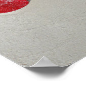 Ruby Red Flip Flops Poster (Ecke)