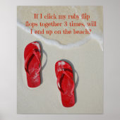 Ruby Red Flip Flops Poster (Vorne)